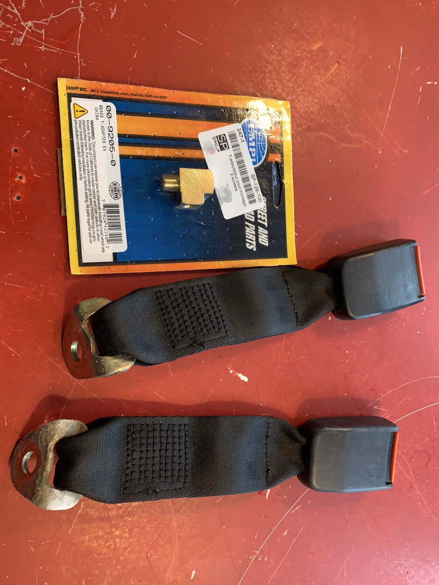 Seat belts for the doka arrive