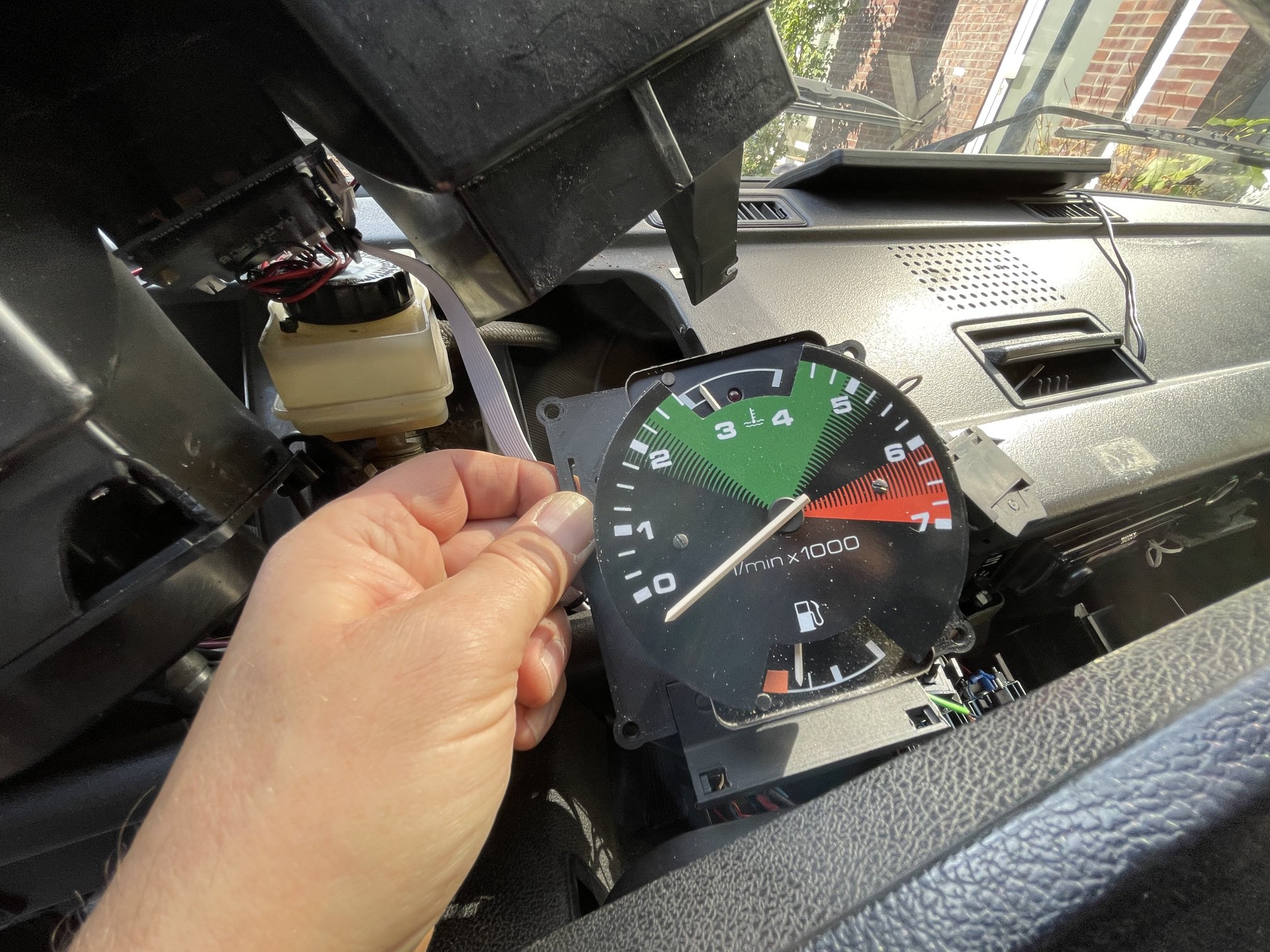 New custom built rev counter for the T3 Doka